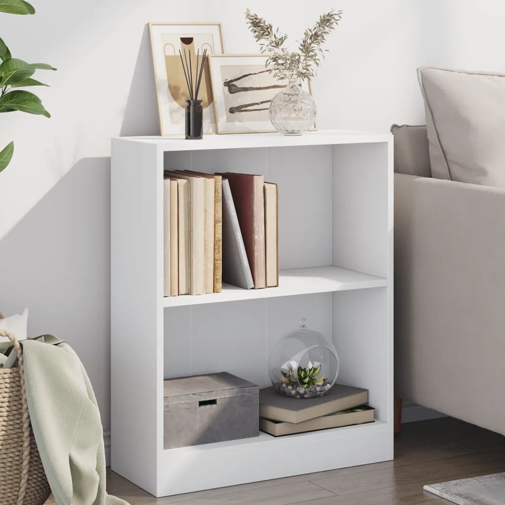 Libreria Bianca 60x24x76 cm in Legno Multistrato 800855