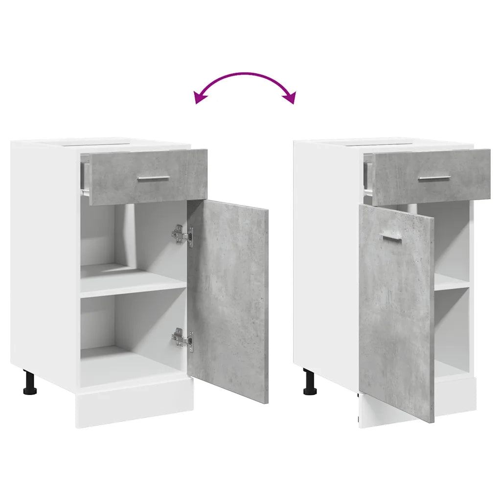 Mobile contenitore moderno con spazio ottimizzato 40 x 46 x 81,5 cm legno composito grigio cemento 02_0050737