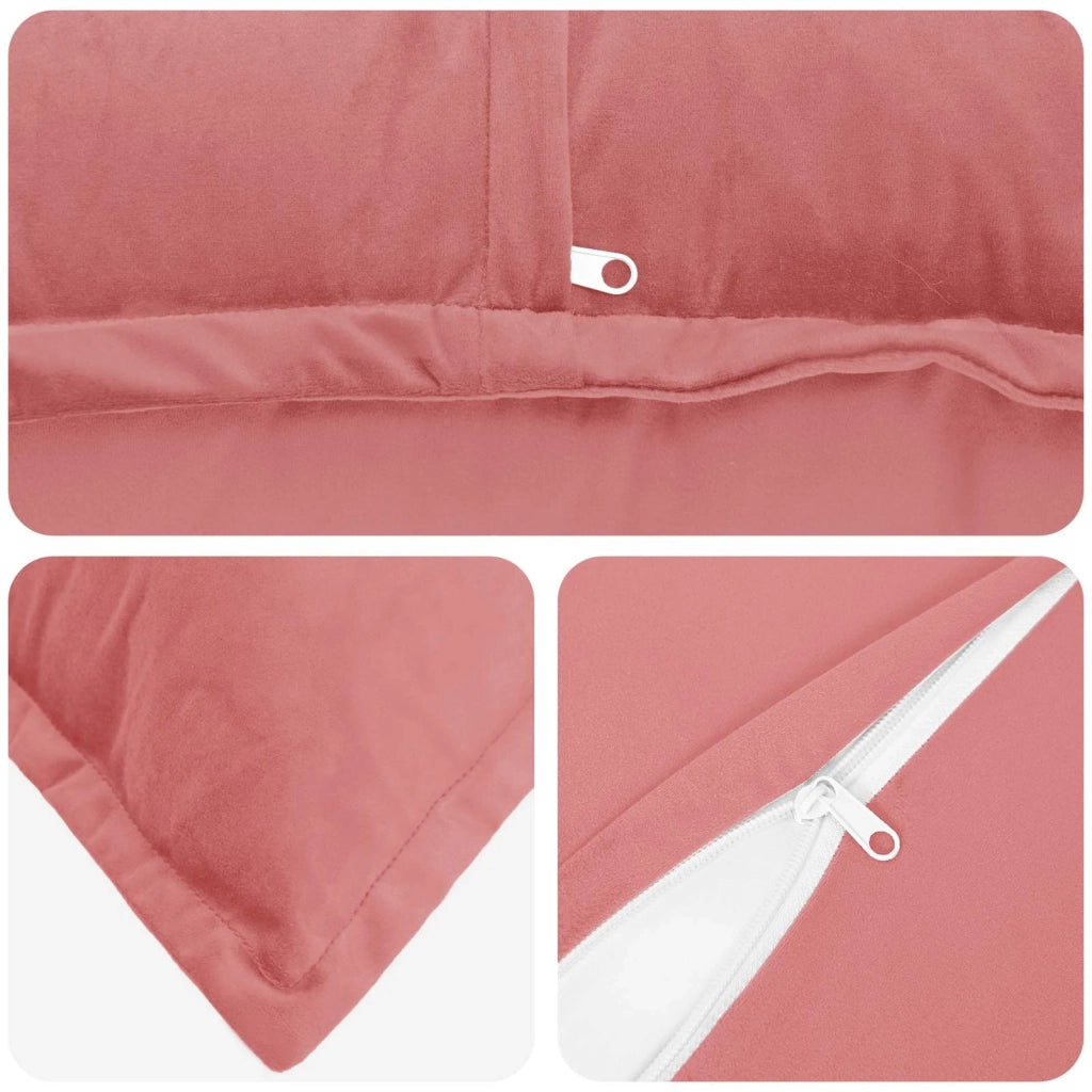 Cuscino con cuscino HOUTEN 2 pz Rosa Velluto 933862