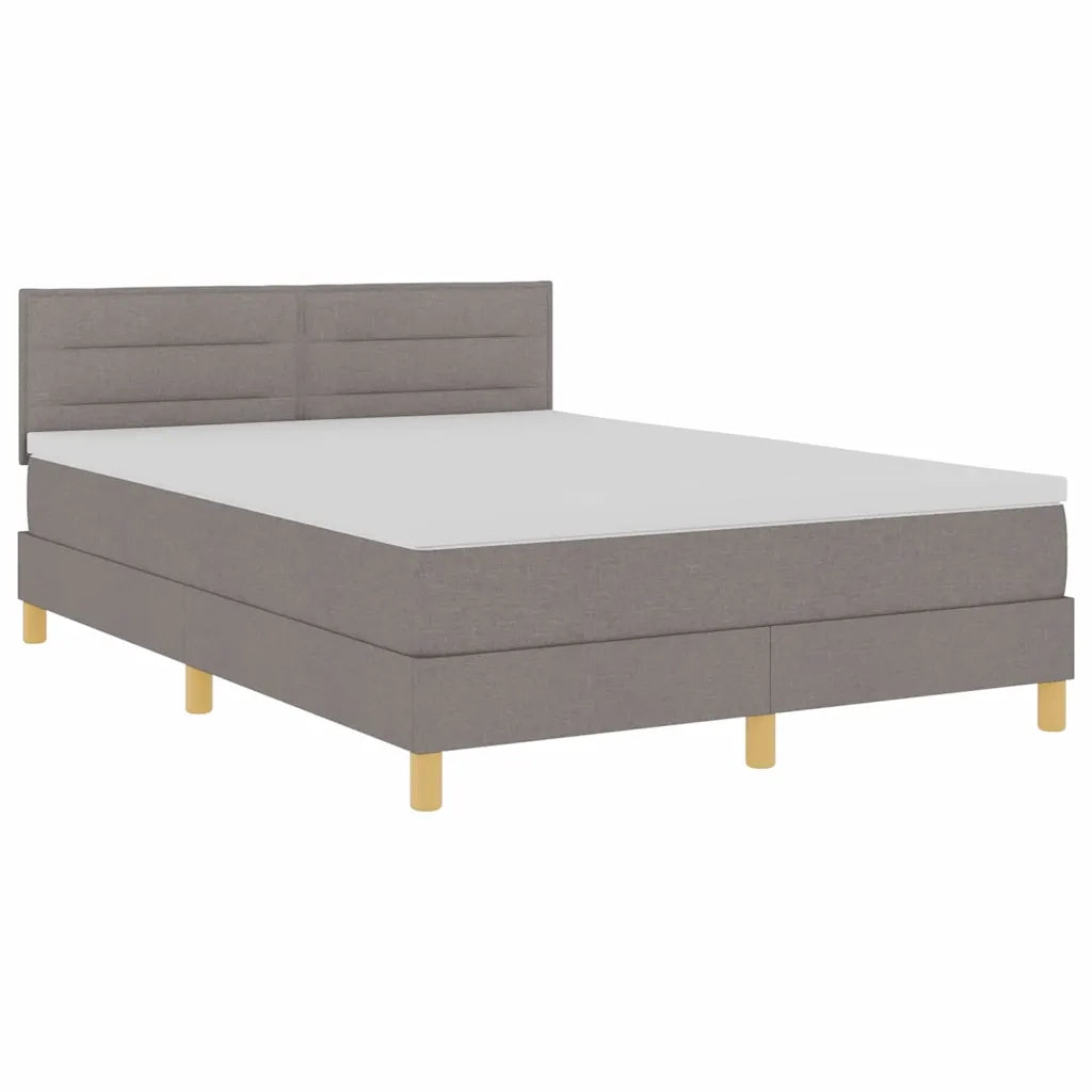 Letto a Sorgente LED con materasso Talpa 140 x 200 cm Tessuto
