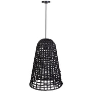 Lampada da soffitto in carta nera, D40x56h cm