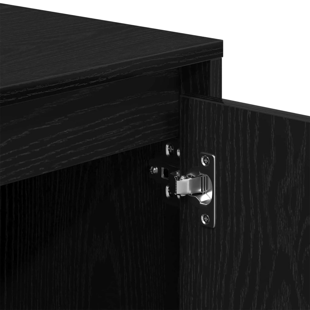 Mobile TV Rovere Nero 102 x 37,5 x 52,5 cm Legno multistrato 862707