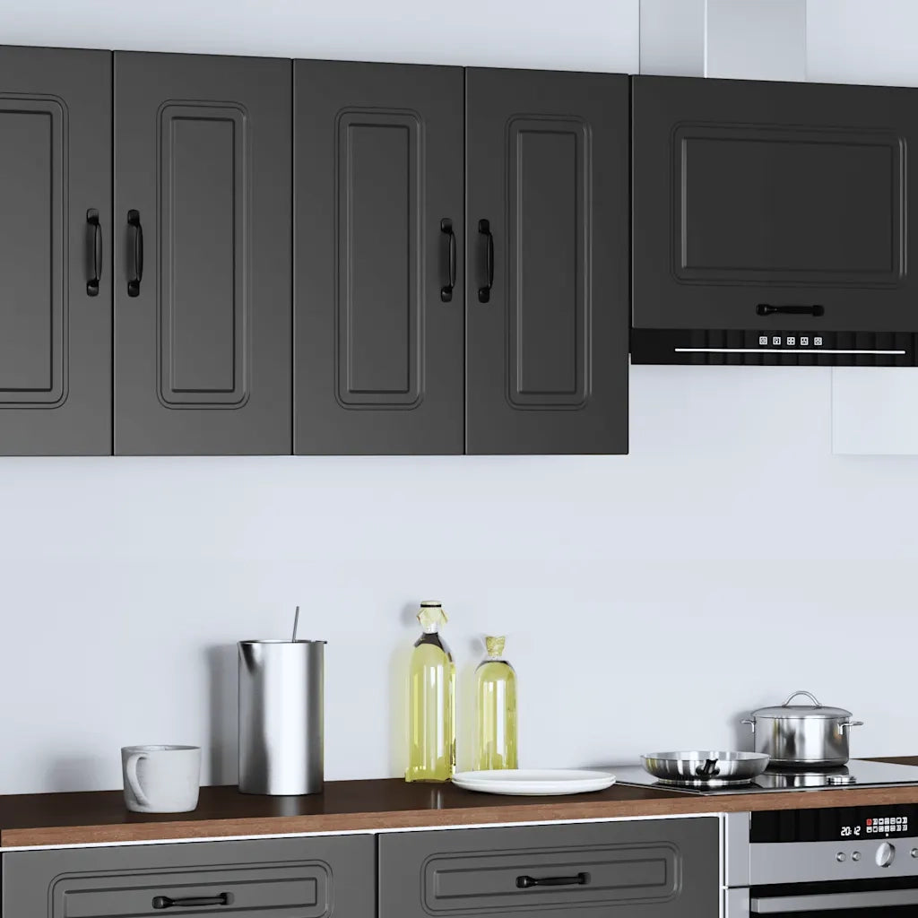 Pensile da Cucina Kalmar Nero in Legno Multistrato 853578