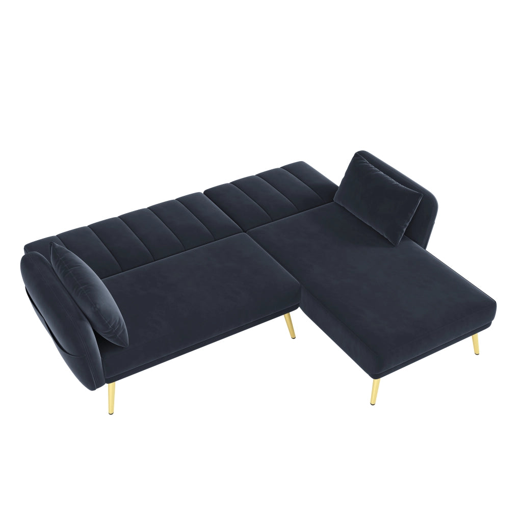 Divano letto angolare moderno - Zephmum - L-forma, funzione relax