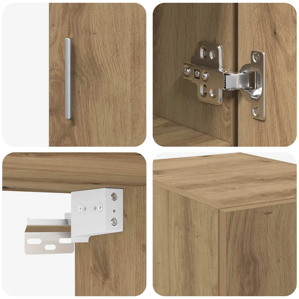 Armadio 2 pz Rovere Artigianale 30 x 42,5 x 225 cm CFW5997315