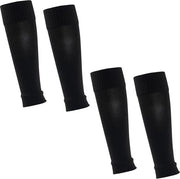 Calzettoni da Calcio Uomini 40cm 2 in Pack Nero, 40-50
