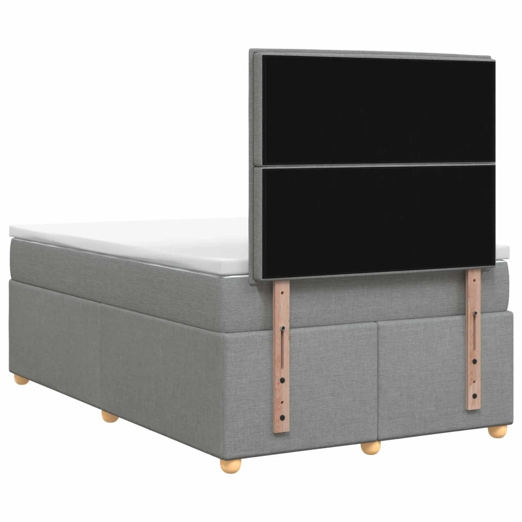 Letto box spring con materasso Grigio Chiaro 120 x 200 cm 3455315