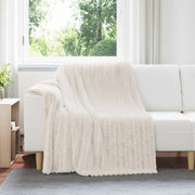 Coperte da Pile 6 pcs Crema 200 x 150 cm Panno 42016898