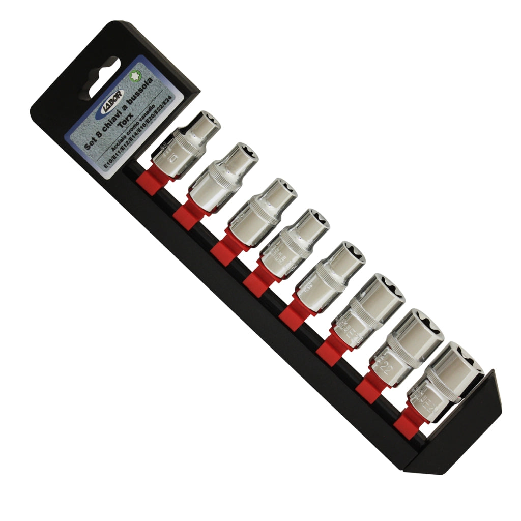 Set 8 Chiavi A Bussola C/Bocca Torx