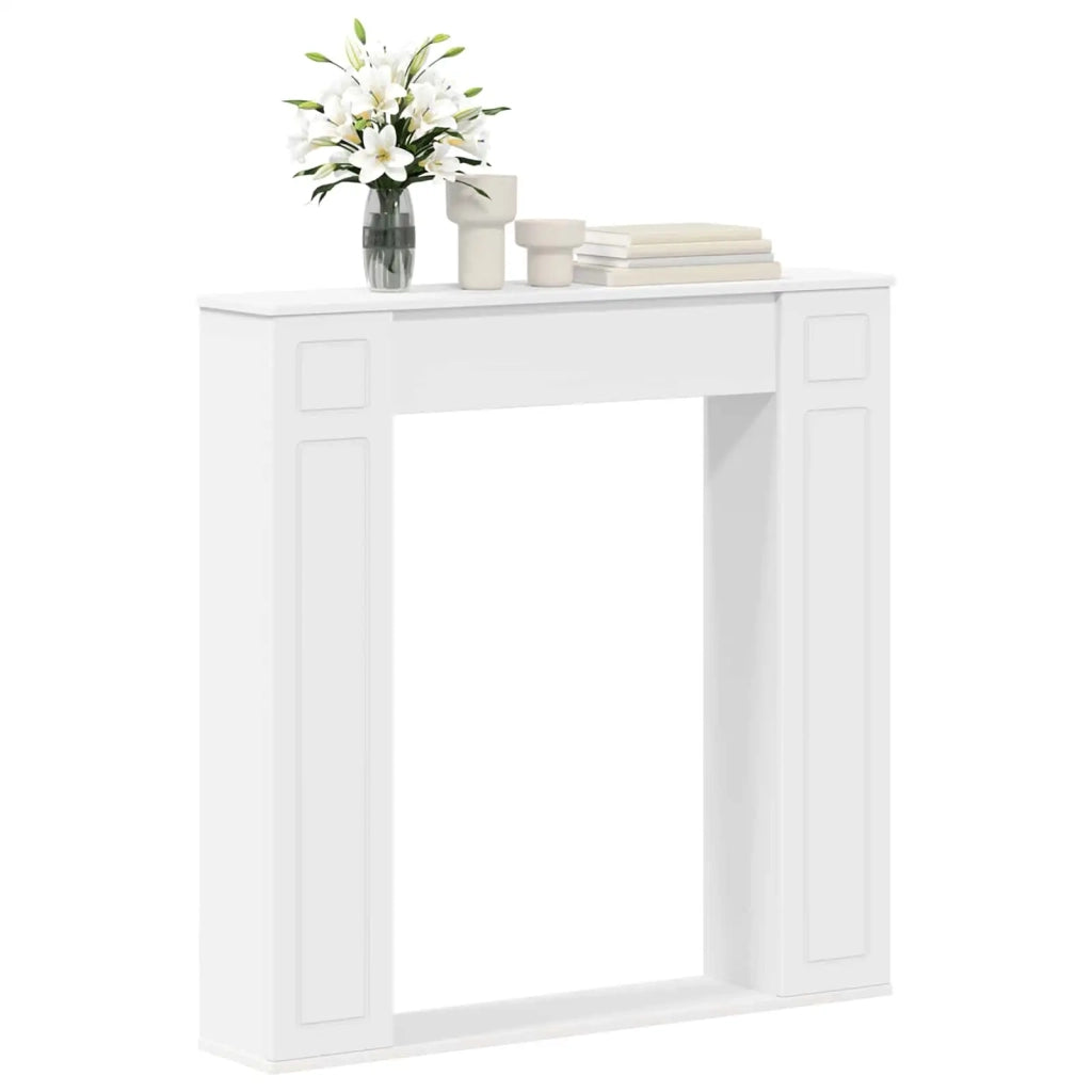 Cornice per camino Bianco 100 x 20 x 100 cm 8006615