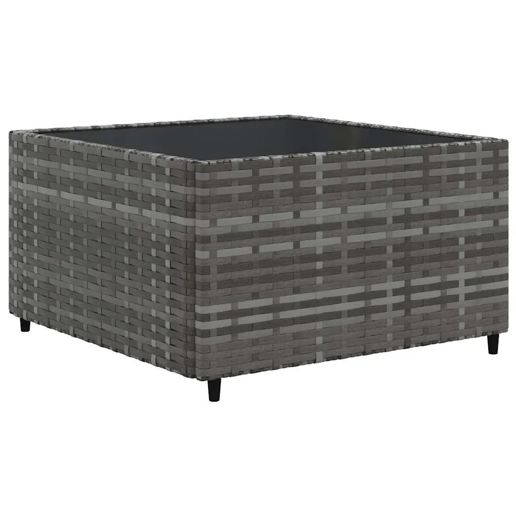 Set Divani da Giardino 7 pz con Cuscini in Polyrattan Grigio 3308031