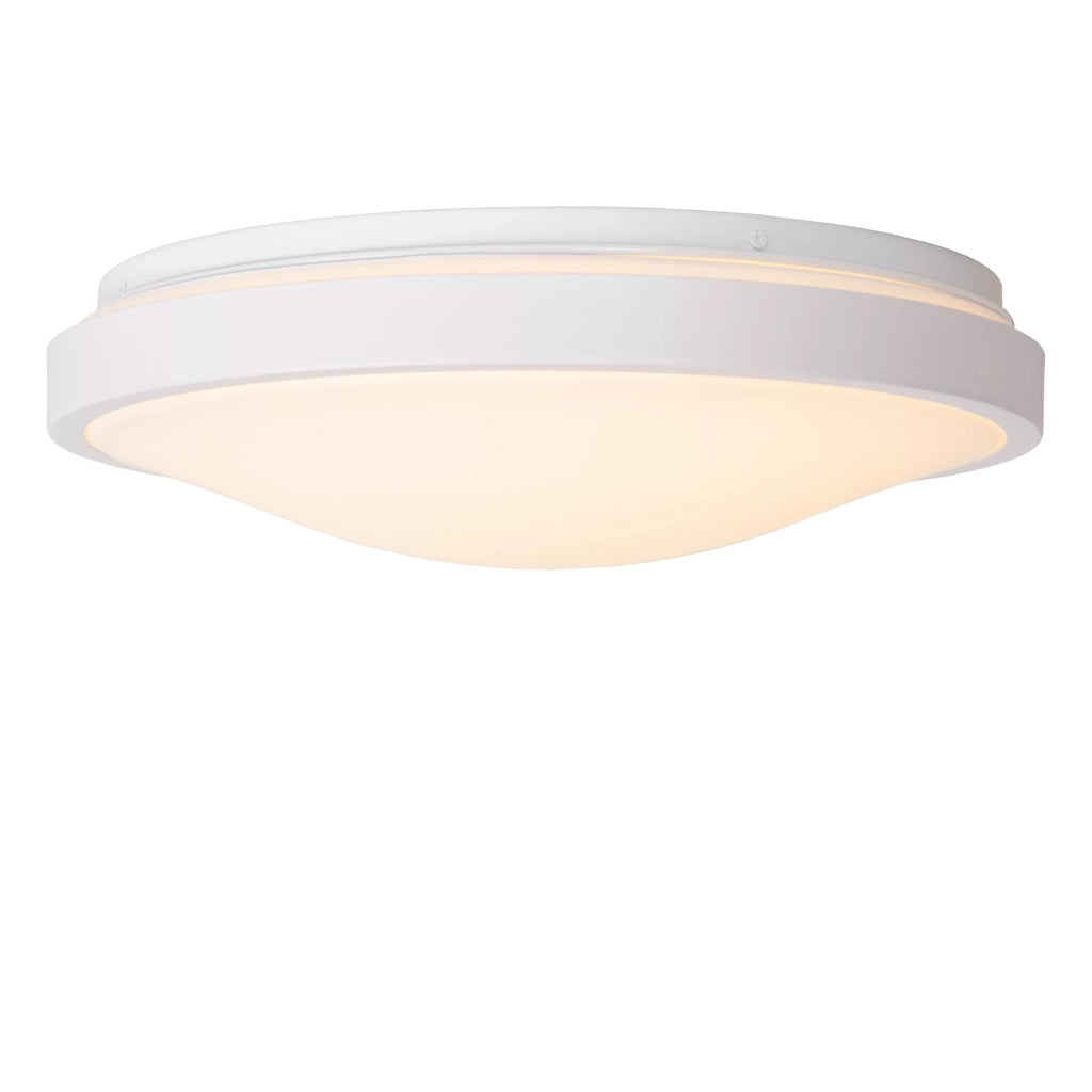 Plafoniera bagno Lucide Dasher LED 18W bianca 34,8cm