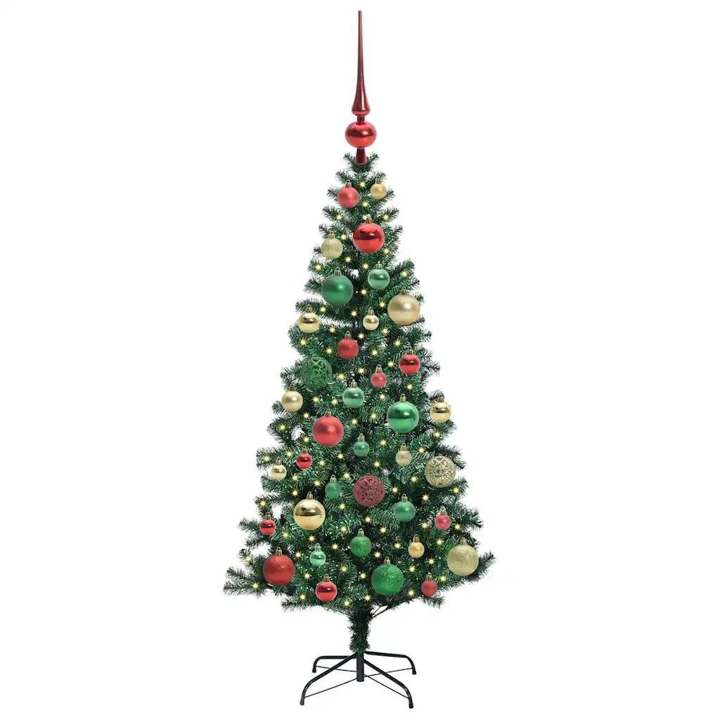 Albero di Natale artificiale con luci integrate Verde 120 cm 3396744