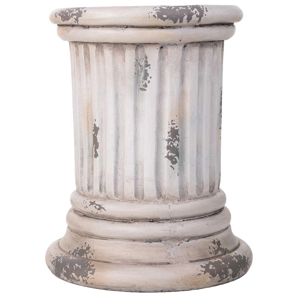 Colonna decorativa color pietra, cm 34x34x42h