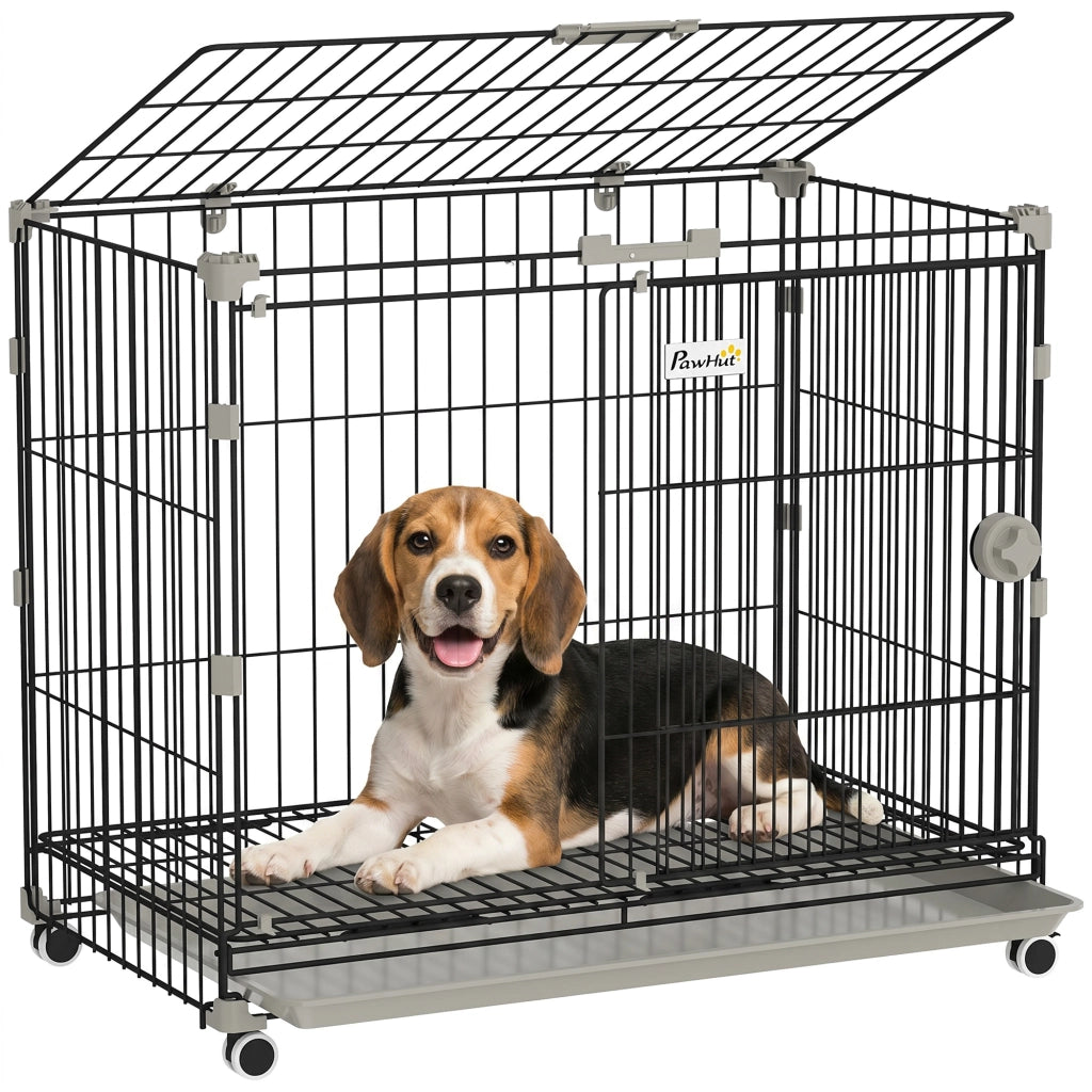Cage per Cani ¨C Minimal ¨C Nero 75.5x46x64.5cm