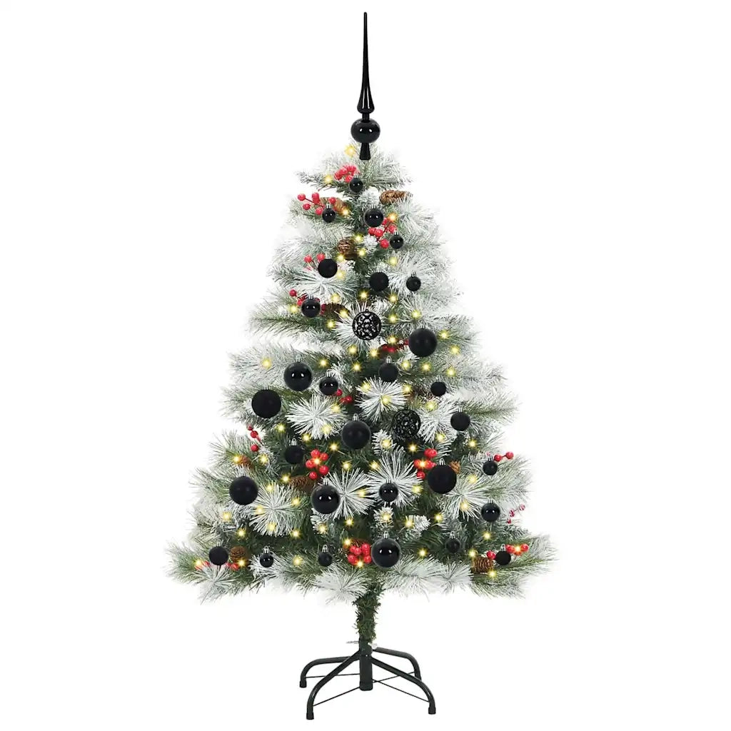 Albero di Natale artificiale Verde e bianco 120 cm 3395162
