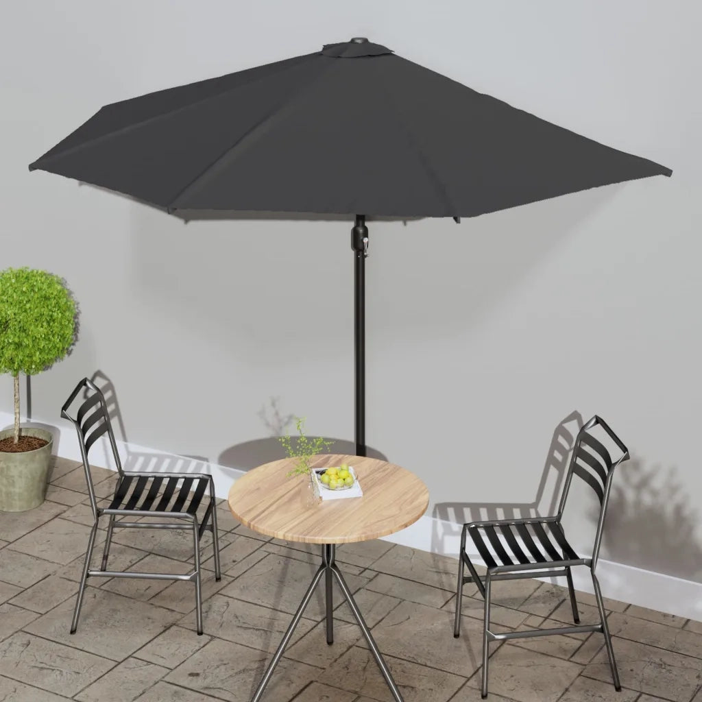 Ombrello | Parasolne Balcone Palo Alluminio Antracite 300x155 cm a Met¨¤