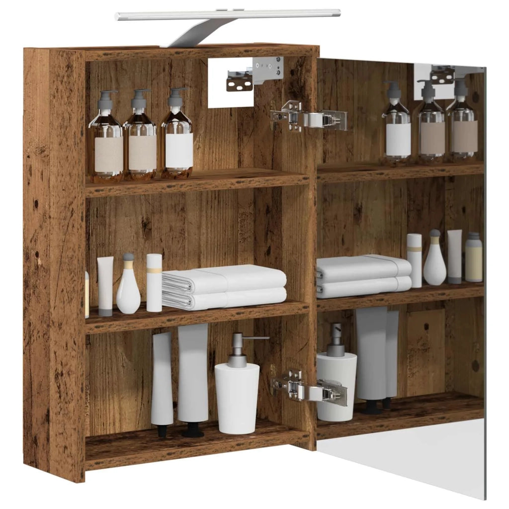 Mobiletto per specchio da bagno Legno vecchio 43 x 16 x 62.5 cm 889149