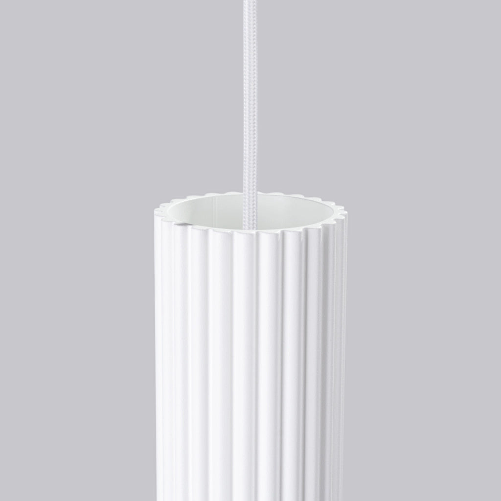 Lampada a sospensione KARBON 3P bianco