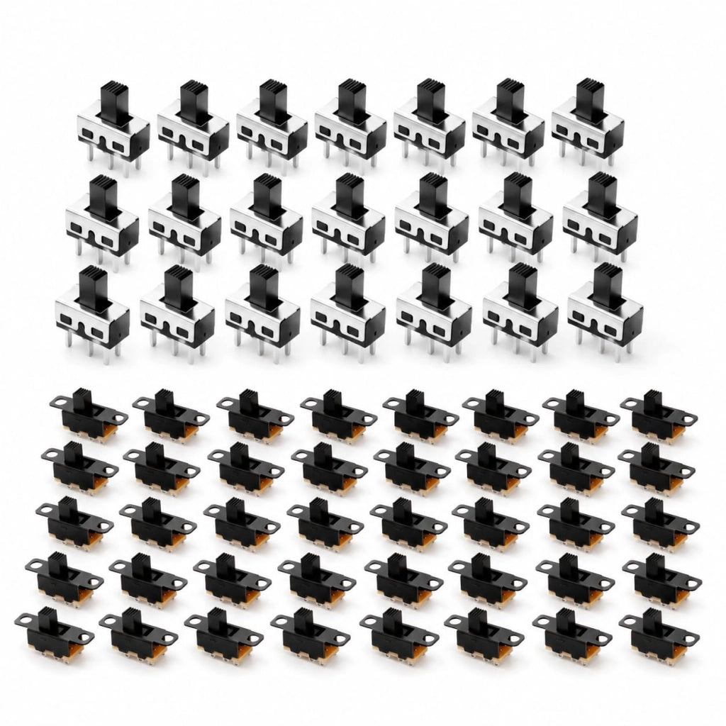 60 interruttori a levetta mini SPDT, 3 poli, 250V/3A, per progetti fai-da-te