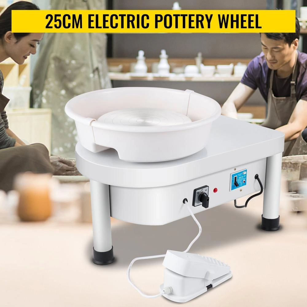Macchina per Ceramica e Terracotta Elettrica 280W 220V Ruota 25 cm Tornio Modellazione Regolabile per Bricolage e Fai da Te