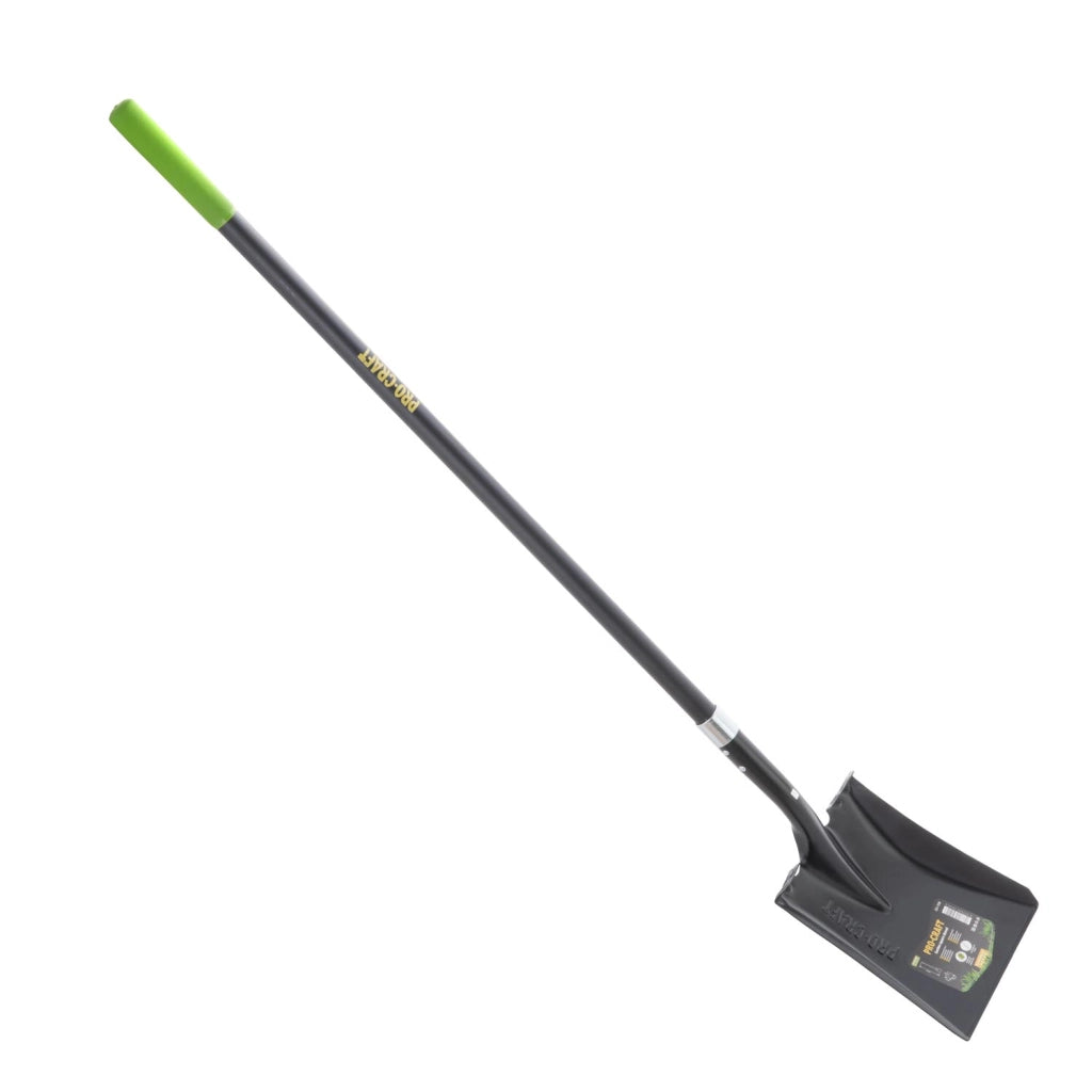 Pala dritta forgiata da scavo con pedane Procraft GSS-1500, manico in fibra di vetro 150 cm, 23 cm