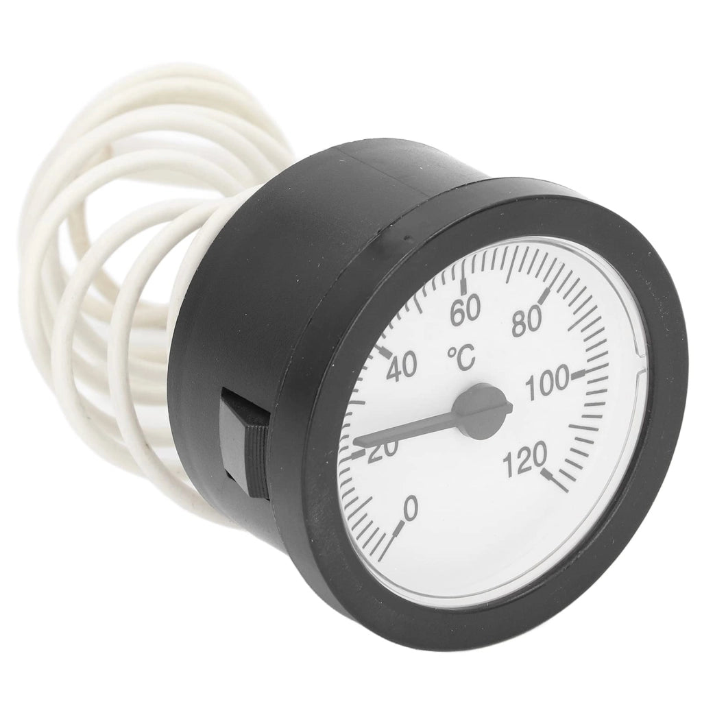 Termometro bimetallico, rotondo, in ABS, portatile, per gas, liquidi e vapore, 50 °C