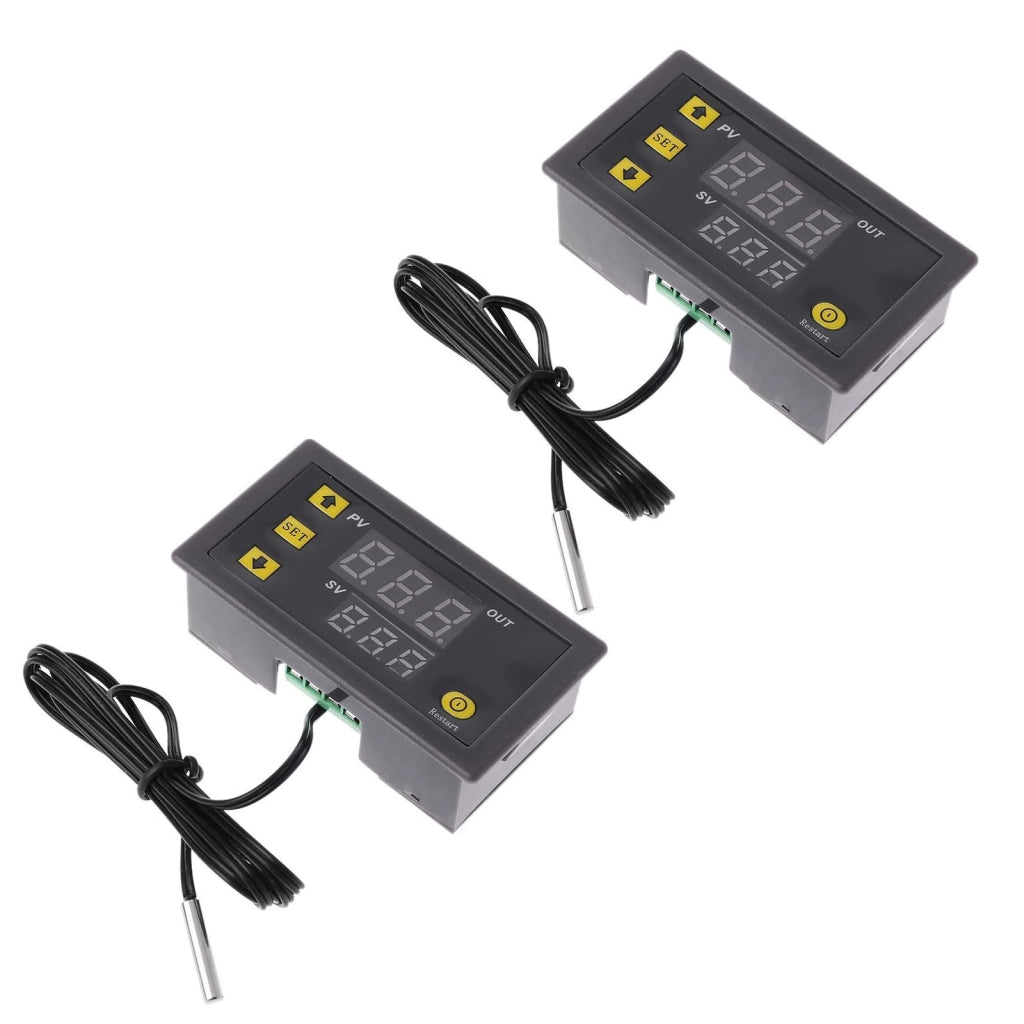 Termostato W3230, 20 A, 110-220 V, con LED, confezione da 2 pezzi