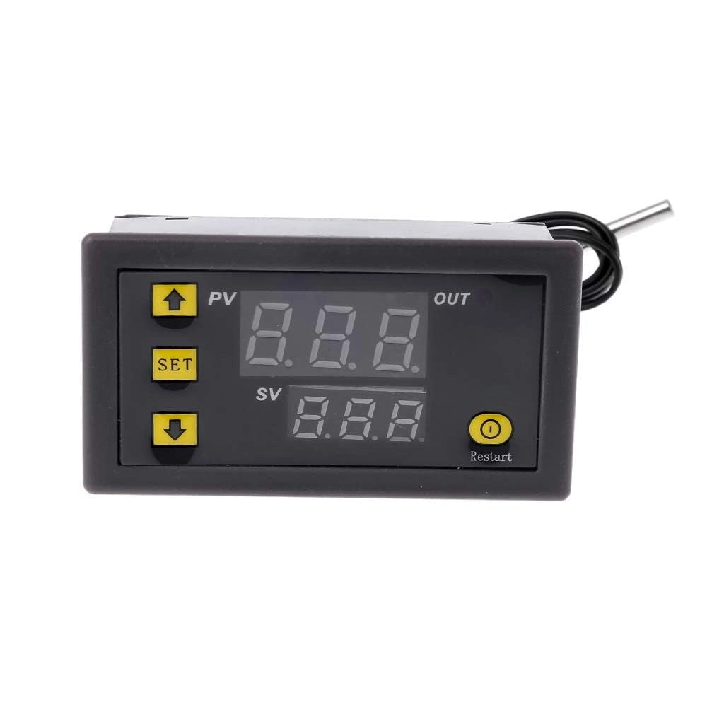 Termostato W3230, 20 A, 110-220 V, con LED, confezione da 2 pezzi