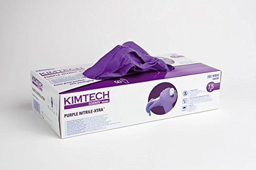 Guanti in nitrile, colore viola, taglia L, 300 mm, senza lattice, confezione da 1 paio