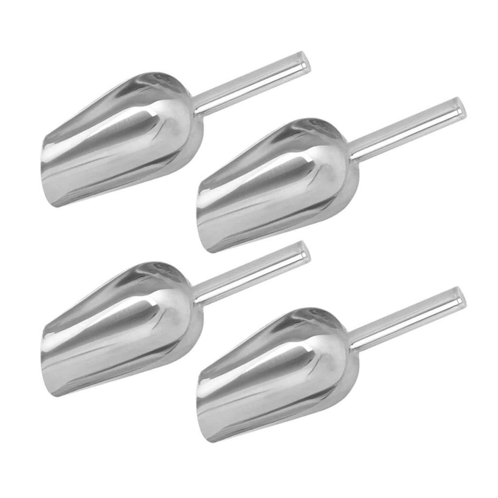 4 cucchiai da gelato in acciaio inossidabile, 19 cm, color argento, per cucina e bar