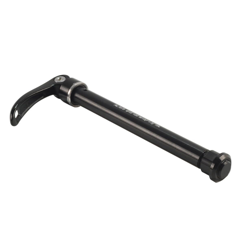 Asse anteriore per bicicletta, 15x155 mm, perno passante in alluminio, colore nero