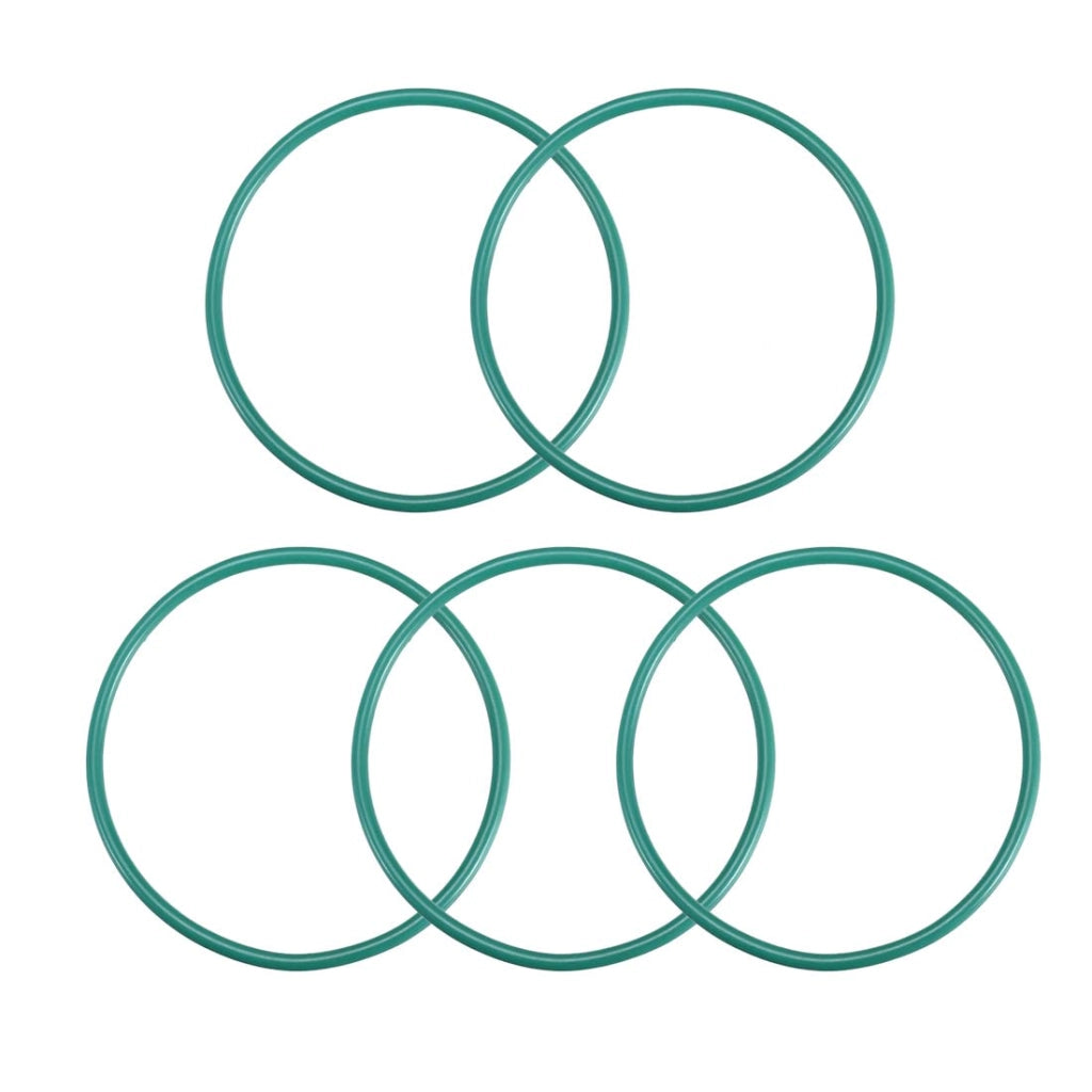 5 O-ring in gomma FKM, dimensioni 59x54,2x2,4 mm, colore verde