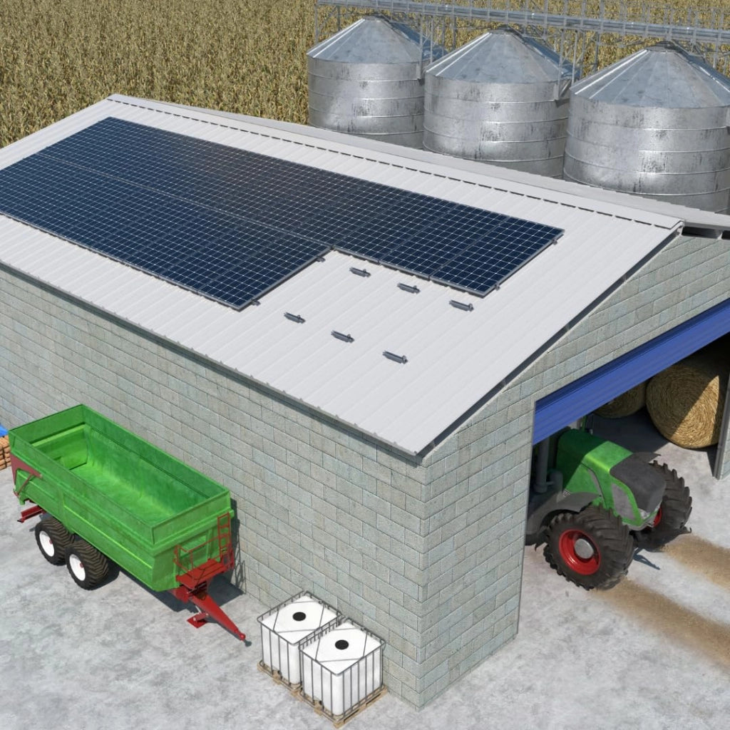 Supporto per pannello solare, per 1 pannello, telaio da 35 mm, per tetti inclinati, in acciaio