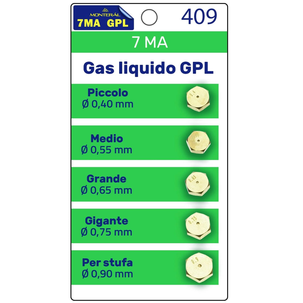 5 bruciatori a gas LPG 7MA per fornello e forno a gas