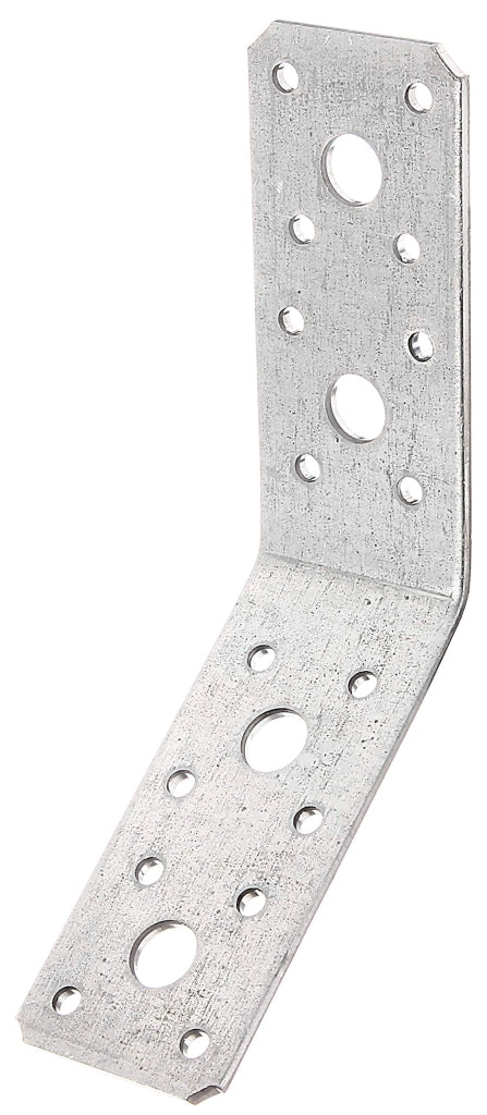 Connettore angolare piegato a 135°, zincato Sendzimir, 90 x 90 x 40 mm, set da 50 pezzi