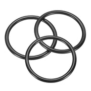 3 anelli O in acciaio inossidabile 304, dimensioni 72x60x6 mm, senza giunture, colore nero
