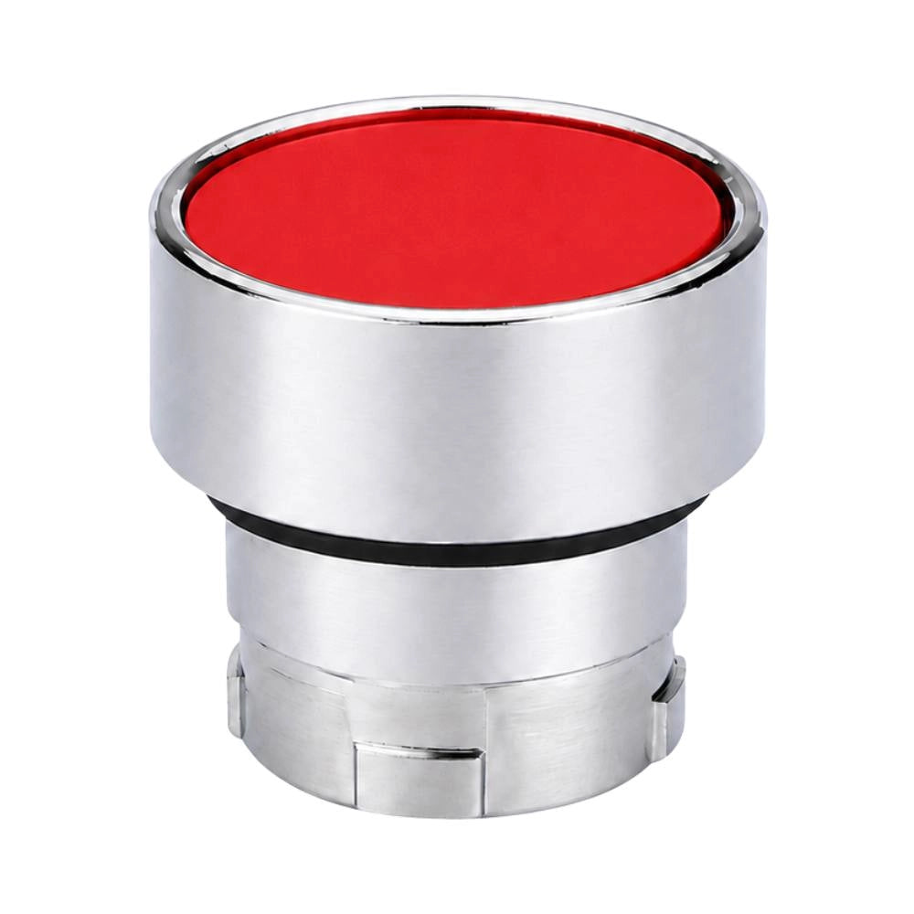 Chint 576862 np2-ba4 pulsante metallico rasato ad impulso rosso iec/en 60947-5-1 Ø22,3mm ip40 accessori abbinabili b...