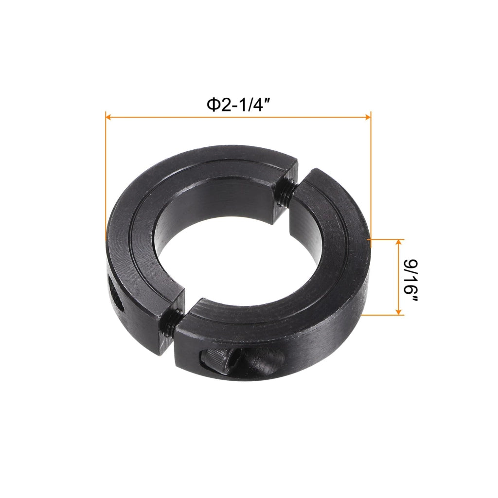 2 manicotti per albero, per albero da 1-3/8", diametro interno da 2-1/4", larghezza 9/16", finitura nera ossidata