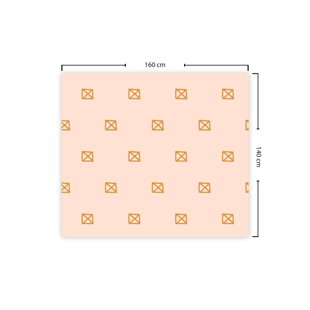 Tovaglia 140x160 cm, poliestere, antimuffa, idrorepellente, arancione