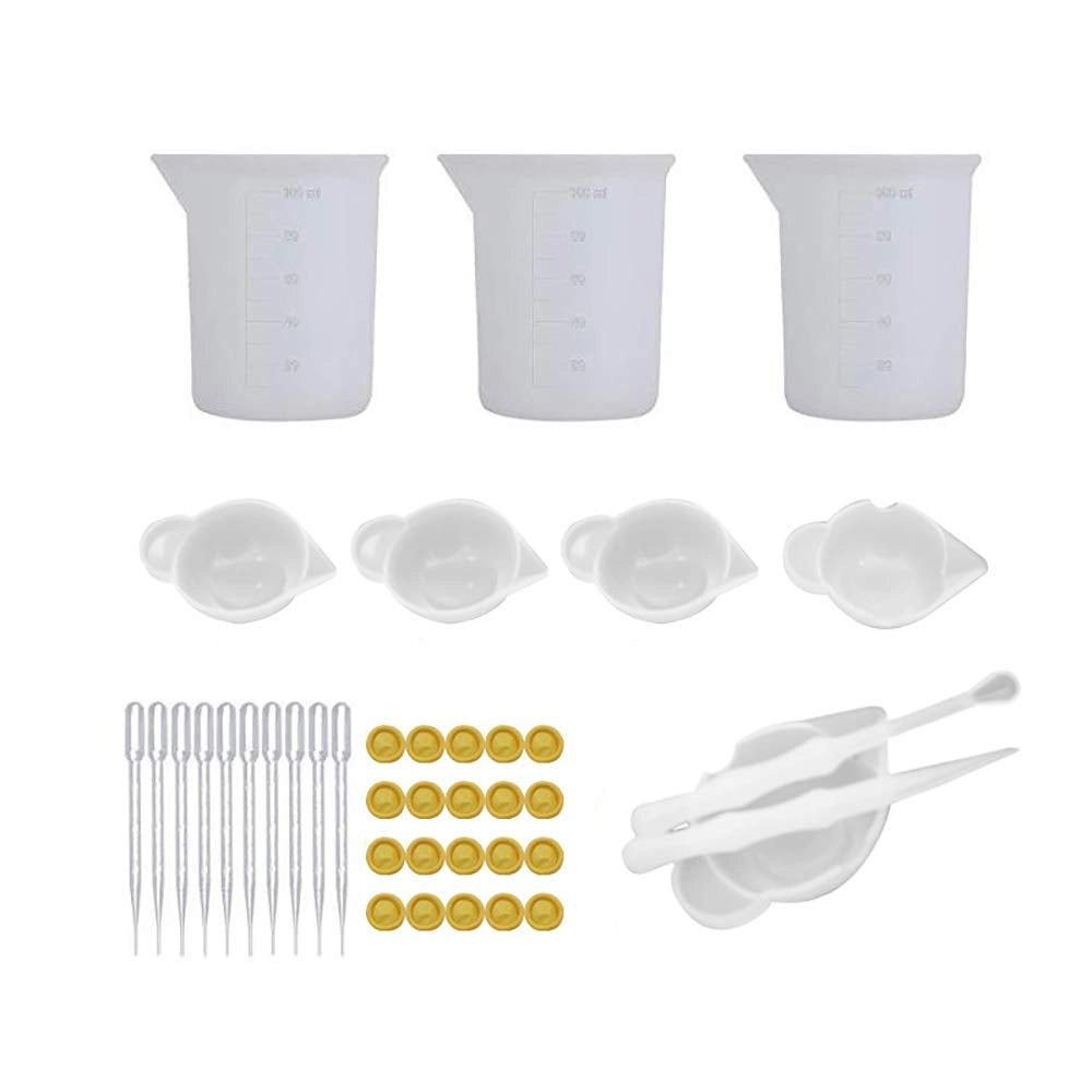 Set di misurini in silicone da 100 ml per resina epossidica, accessori per il fai-da-te