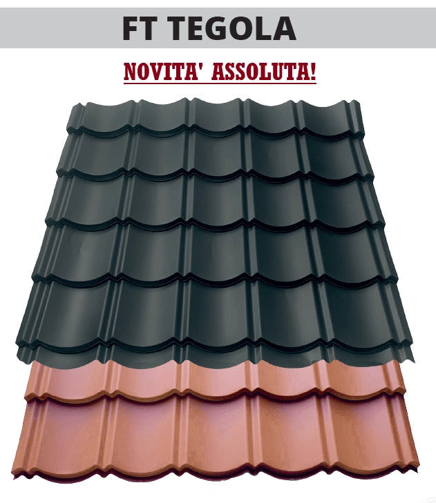 LAMIERA FT TEGOLA - Dimensioni: 1920 MM, Colore: Rosso Coppo