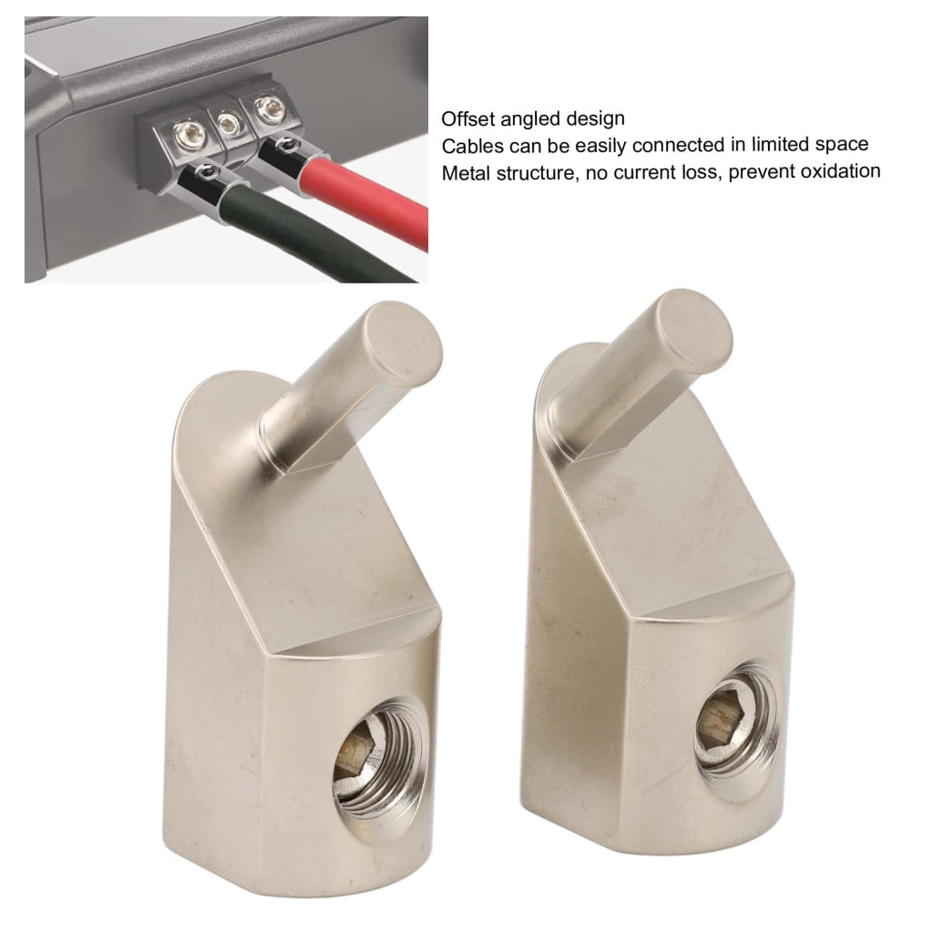 Riduttore di cavi di ingresso da 1/0 a 4 Gauge, con connessione angolata a 45°, confezione da 2 pezzi