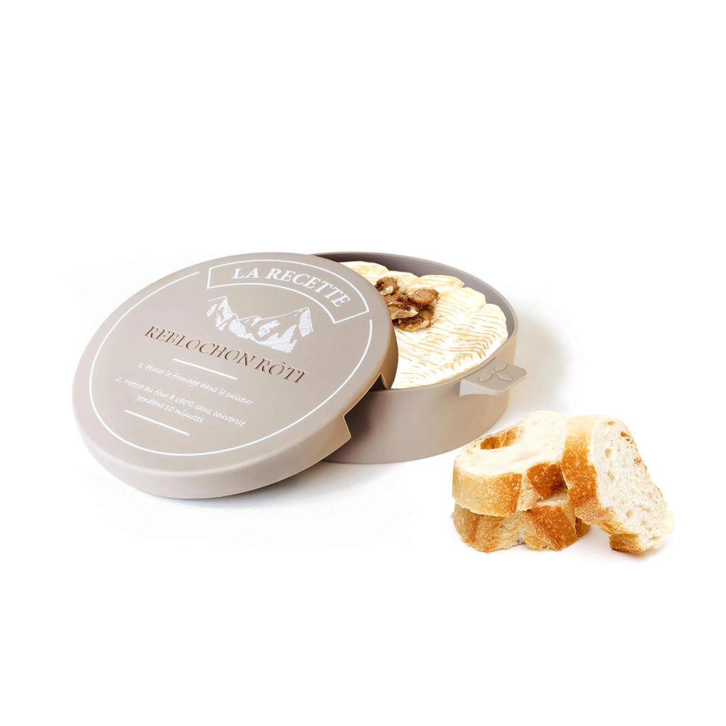 Stampo in silicone per formaggio Reblochon, adatto al forno, diametro 16 cm, color beige