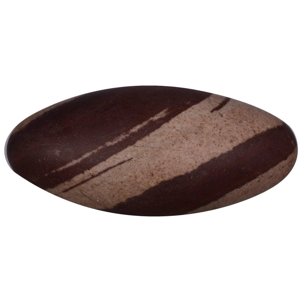 Lingam di Shiva, realizzato in pietra del fiume Narmada, 5 cm, colore marrone, aspetto naturale