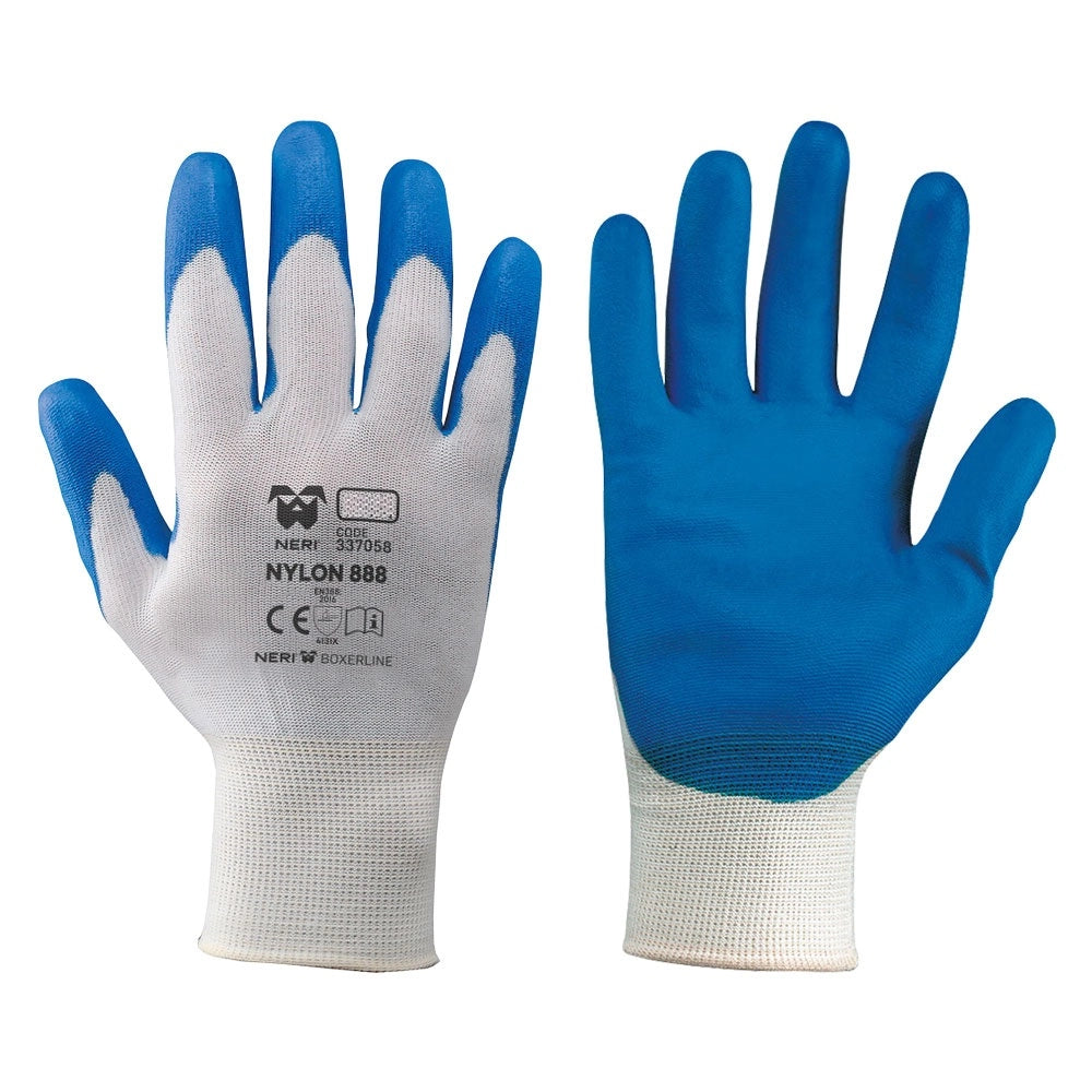GUANTI NYLON 888 TG. M - 7 BLU