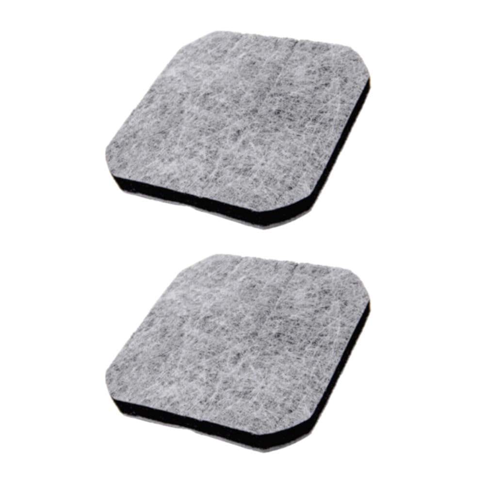2 filtri in carbone attivo per friggitrici, dimensioni 120x120x7 mm, colore grigio/bianco/nero