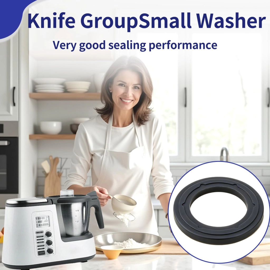 Set di 3 guarnizioni in silicone, colore grigio, per robot da cucina