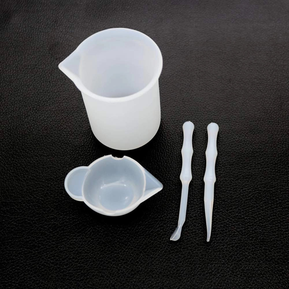 Set di misurini in silicone da 100 ml per resina epossidica, accessori per il fai-da-te