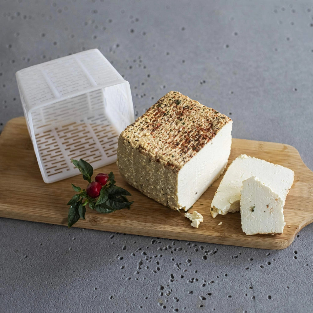 Stampo quadrato per formaggio, dimensioni 11x11x8,5 cm, adatto per 500 g di formaggio